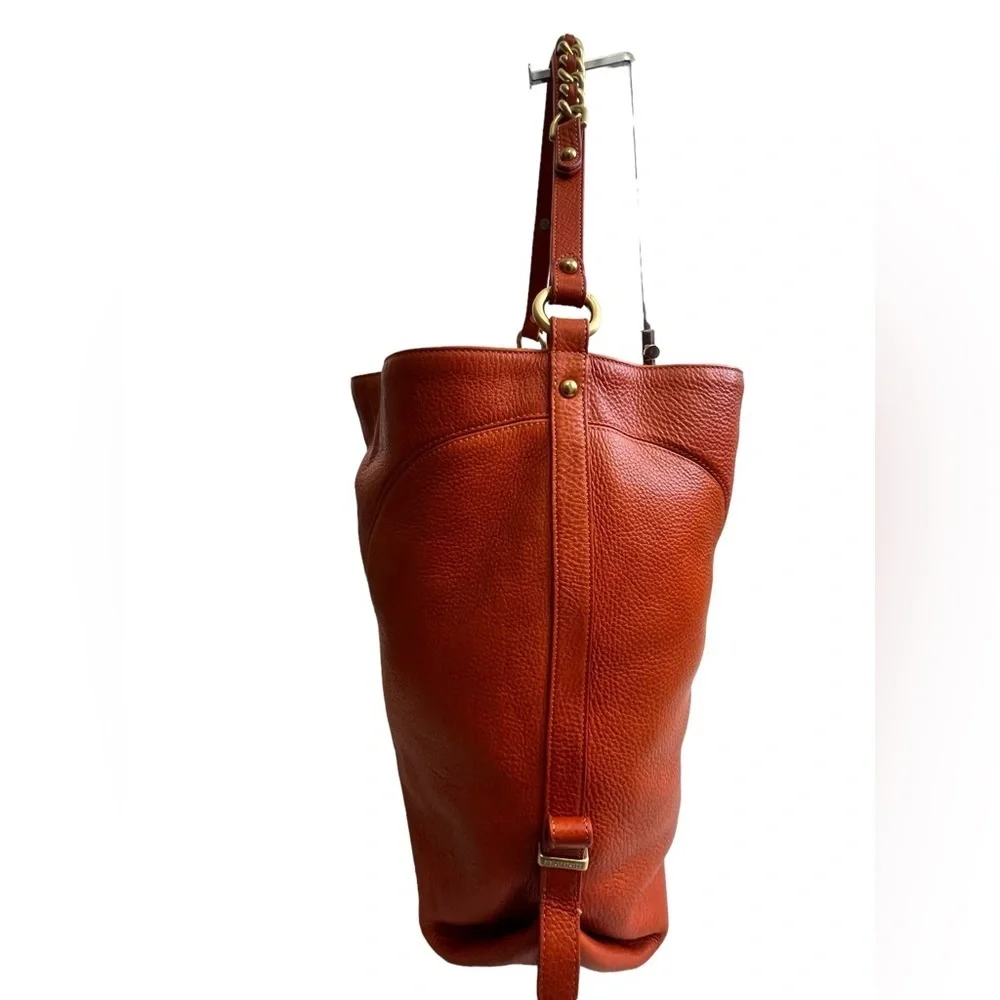 Brahmin orange shoulder women handbag